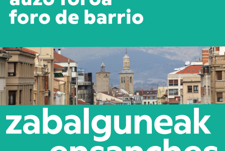 Cartel foro de barrio