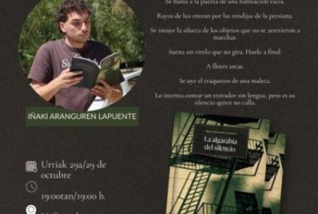 Presentación de libro - La algarabía del silencio - Biblioteca de Navarra